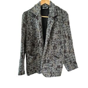 5 for $40 SALE !
LOUISE, Made in Italy, Knit, 3 Pocket, Multi-Color Blazer sz S